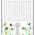 Christmas Wordsearch   English Esl Worksheets For Distance