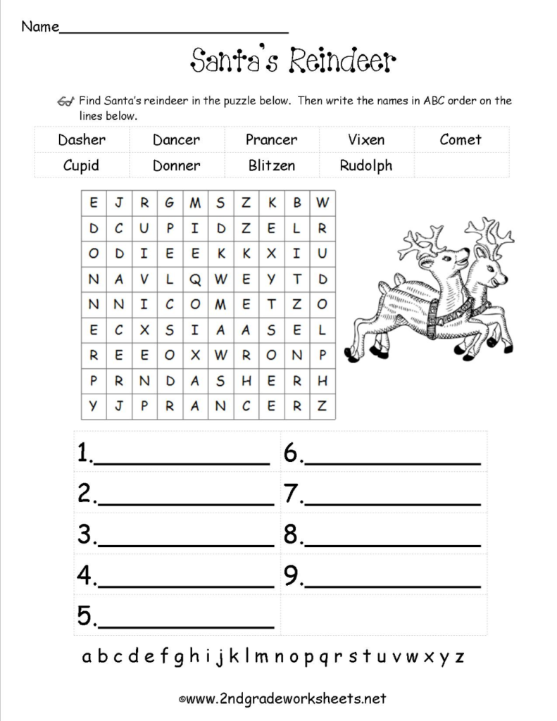 Christmas Worksheets And Printouts | Christmas Worksheets