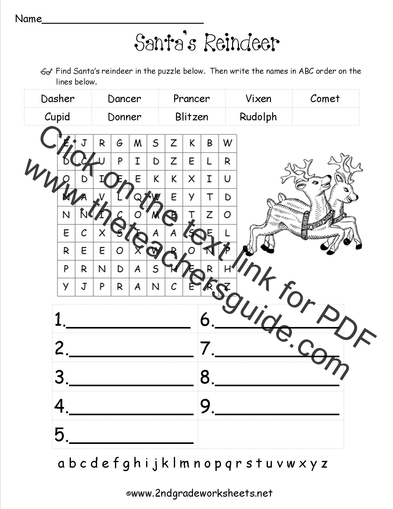 Christmas Worksheets And Printouts Holiday Math For Second