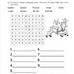 Christmas Worksheets And Printouts Language Arts