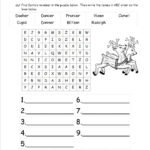Christmas Worksheets And Printouts Language Arts Free Santa