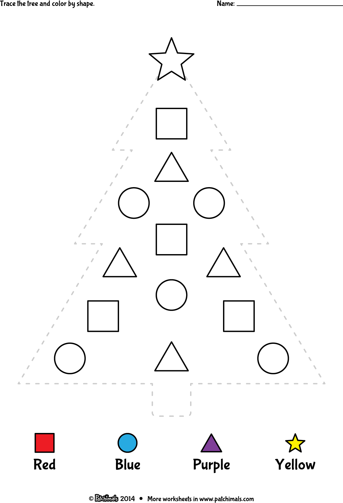 Christmas_Tree_Shapes_Eng (1115×1637) | Shape Worksheets