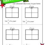 Color The Fraction Worksheet With Christmas Presents | Woo
