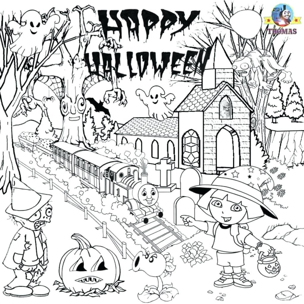 Coloring ~ Coloring Halloween Pages Printableree Akali