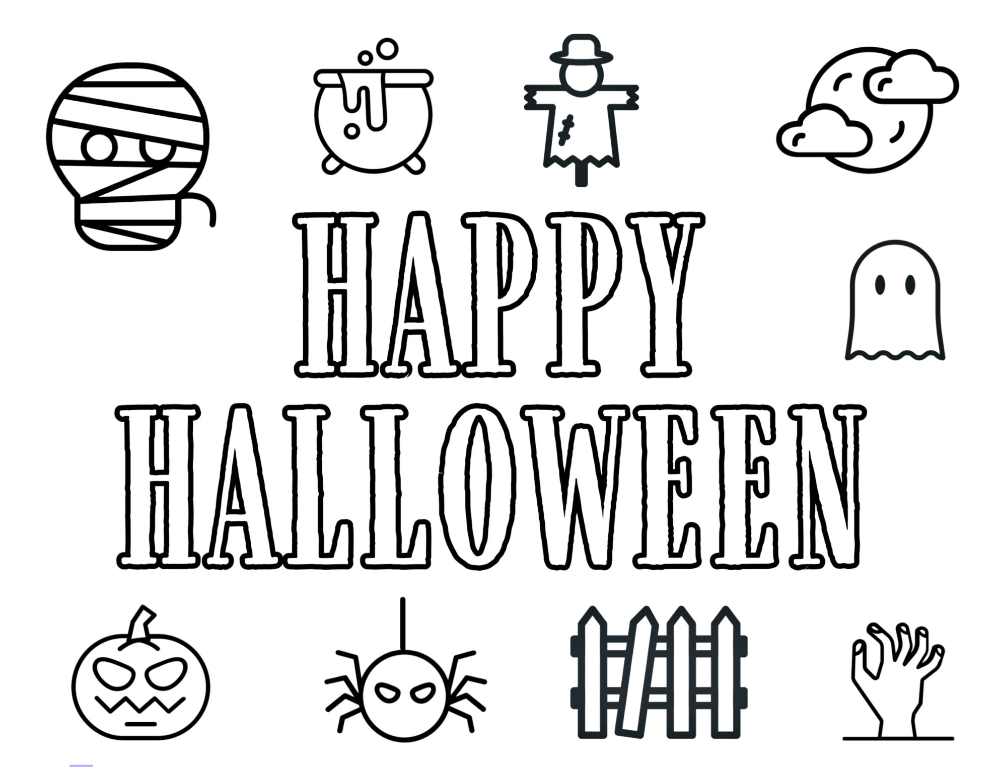 Coloring Pages Trick Or Treat Sheets Free Halloween