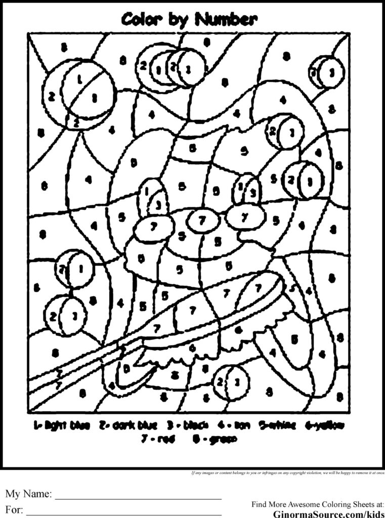 Coloring Pages Worksheets Christmas Multiplication Sheets