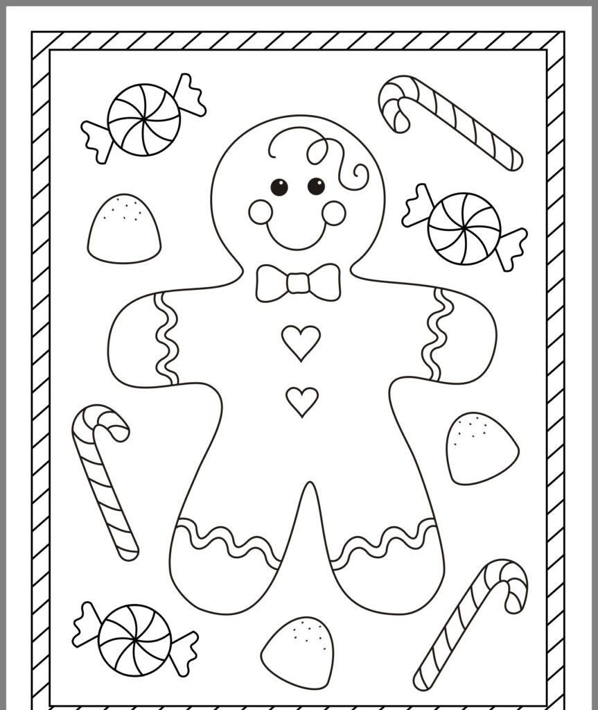 Coloring Pages Worksheets Christmas Sheets For Kids Image