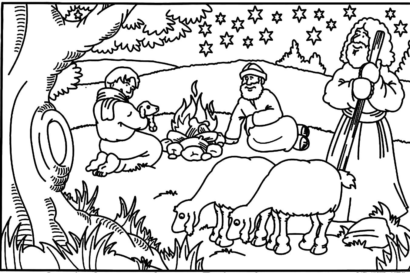 Coloring Pages Worksheets Christmas Story Printable Pdf Page