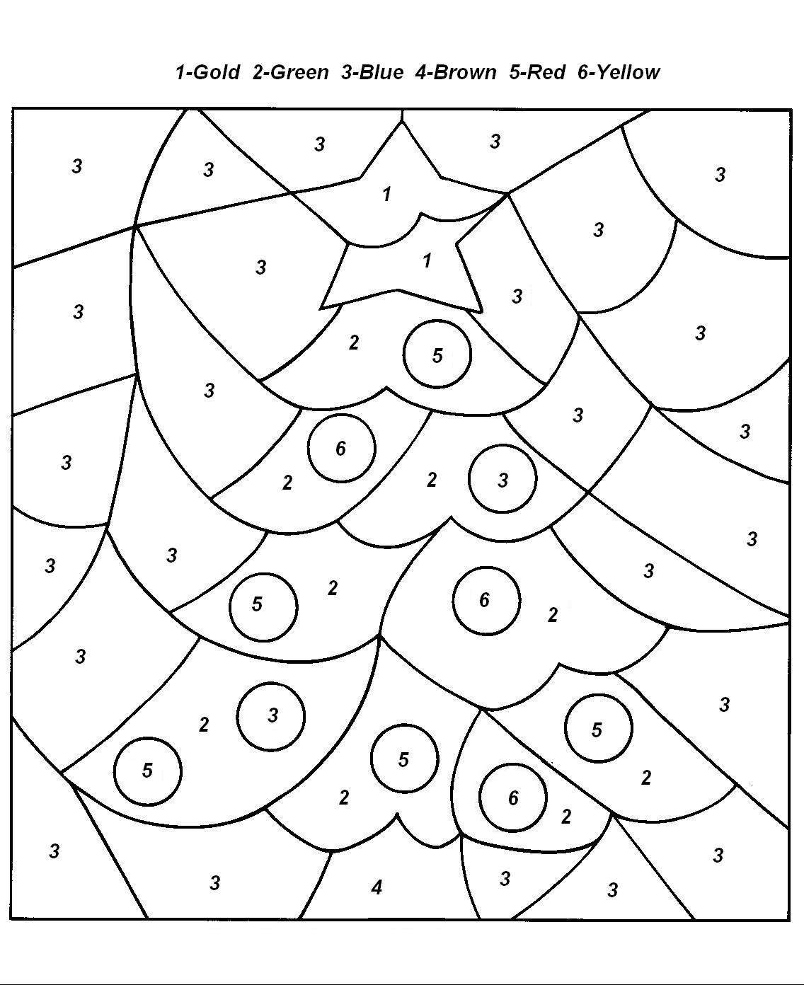Coloring Pages Worksheets Gingerbread Colornumbers