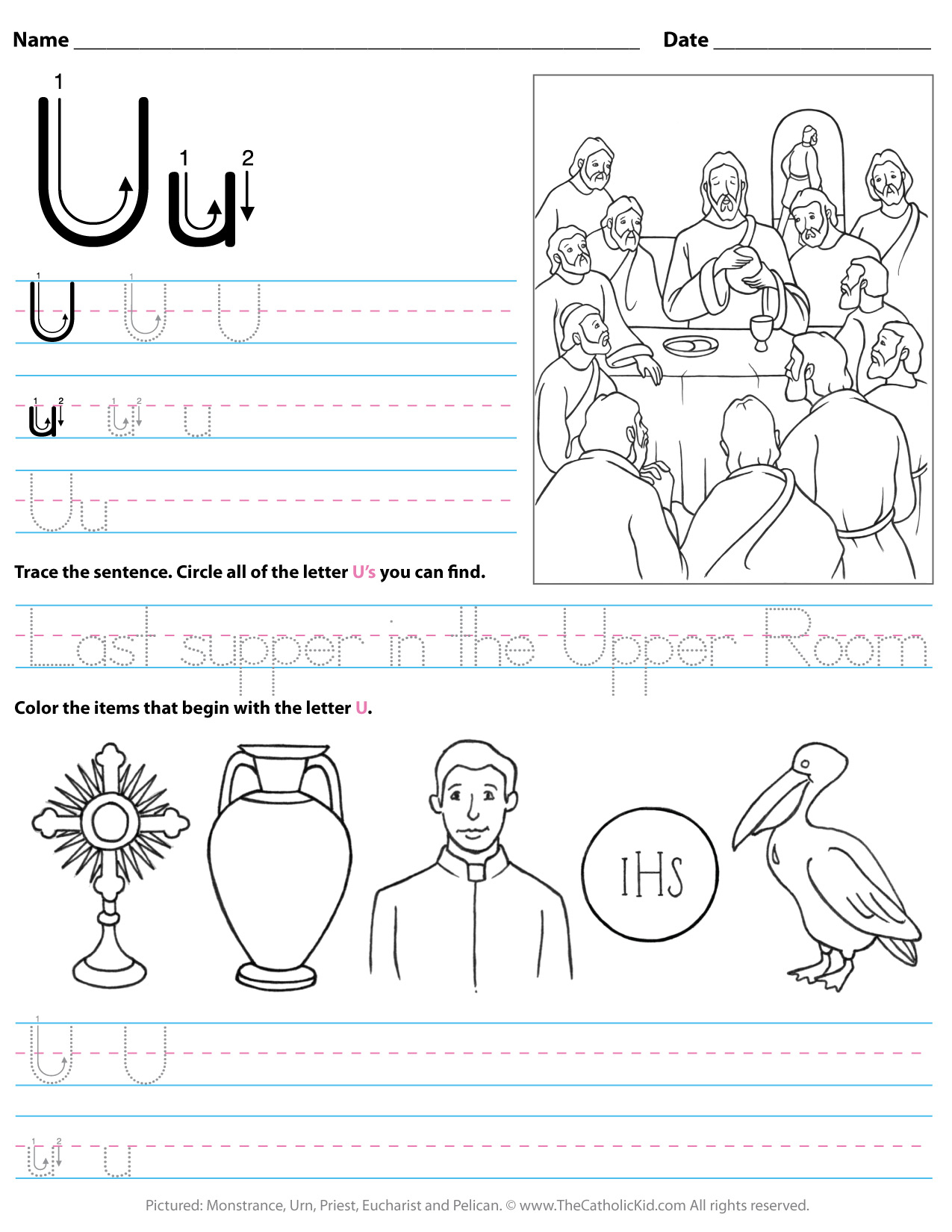Coloring Pages Worksheets Preschool Alphabet Printable throughout Letter U Worksheets For Toddlers