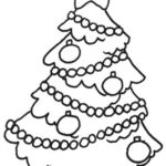 Coloring Pages Worksheets Printable Christmas Tree Free