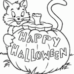 Coloring Sheets For Kids Animals Cute Halloween Printable