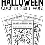 Colorsight Word Halloween Kindergarten Worksheets