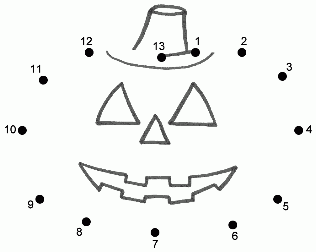 Connect The Dots Page | Halloween Worksheets, Halloween