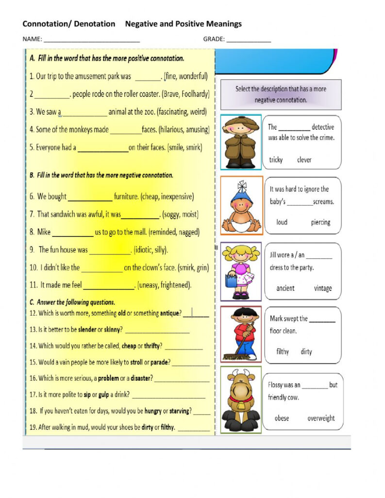 Connotations  Denotations Positive And Negative Meanings