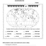 Continents And Oceans And Map Skills Worksheet