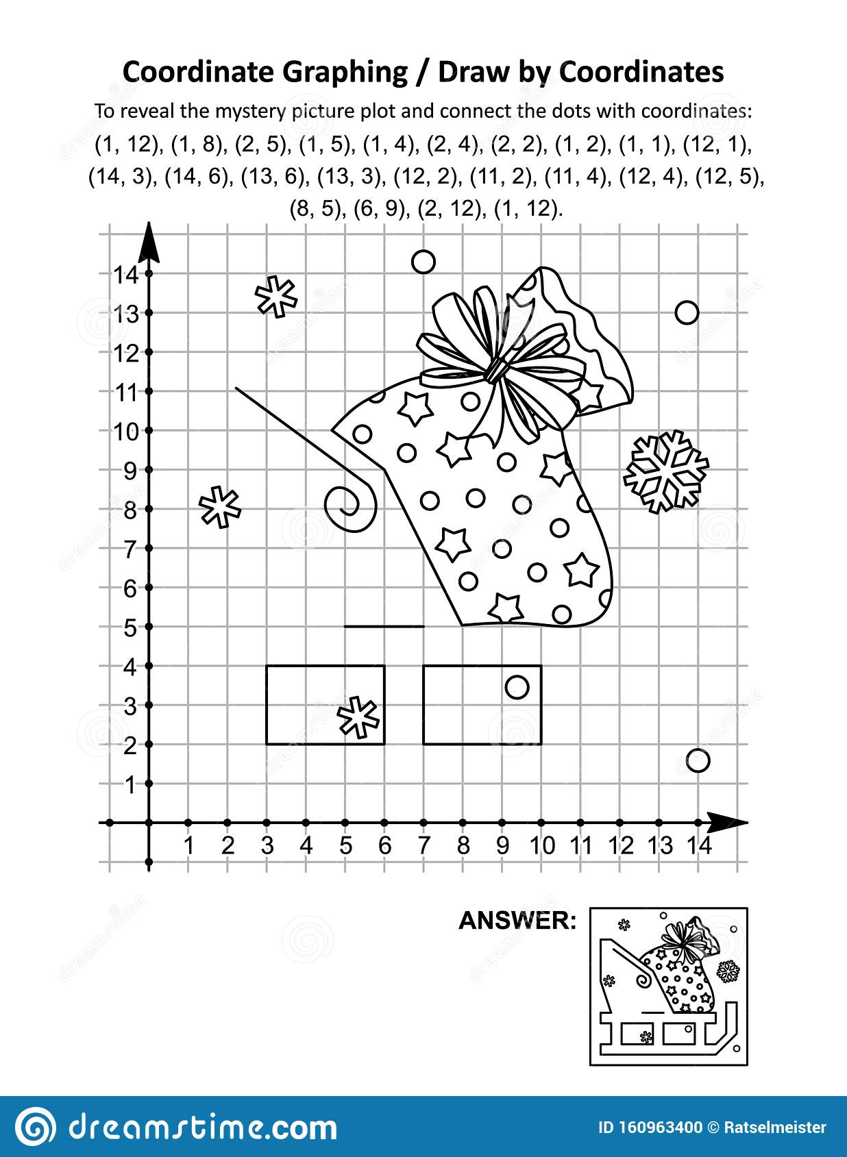 Coordinate Graphing, Or Drawcoordinates, Math Worksheet