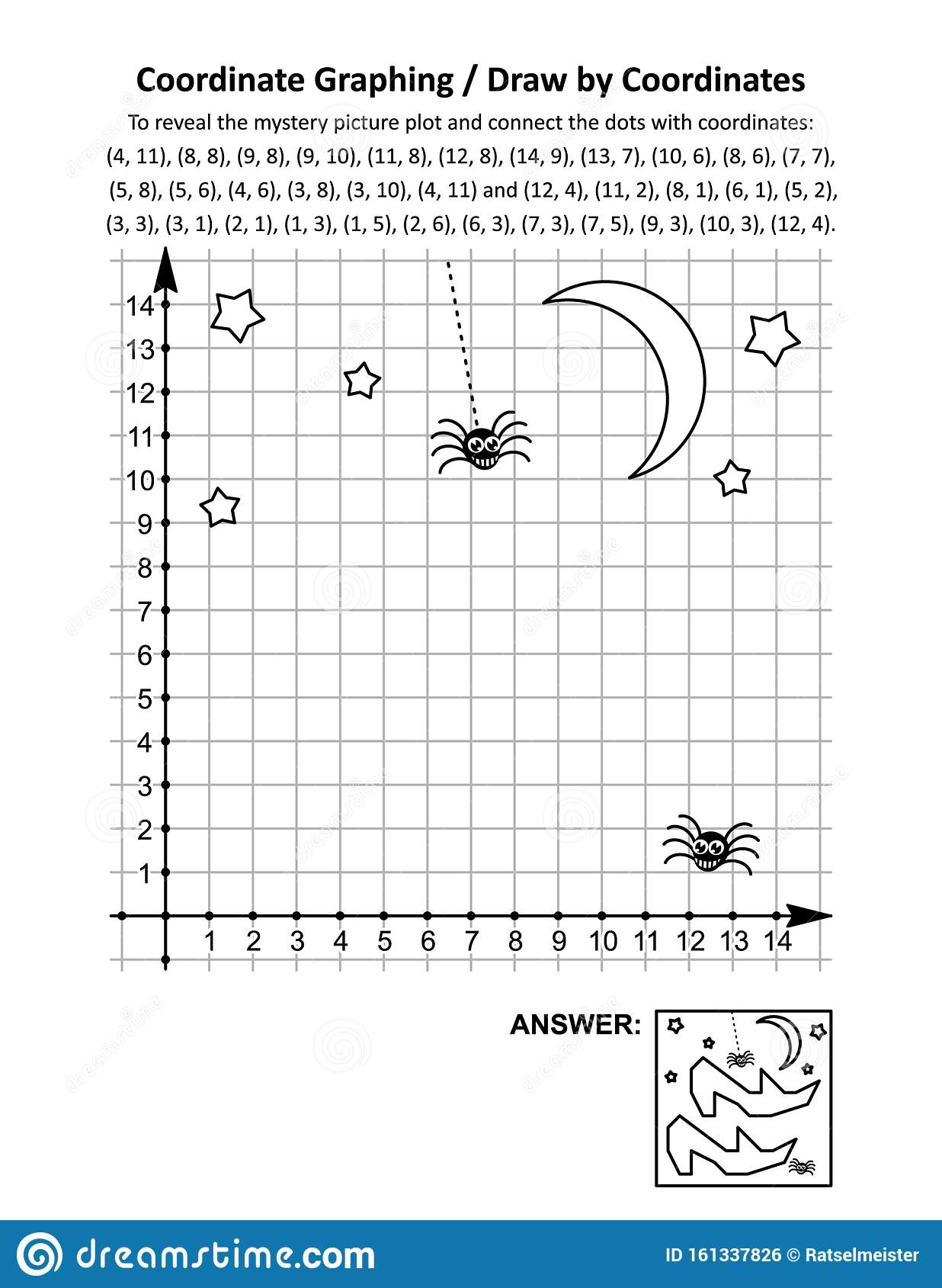 Coordinate Graphing, Or Drawcoordinates, Math Worksheet