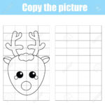 Copy The Picture Using A Grid Children Educational Drawing Game