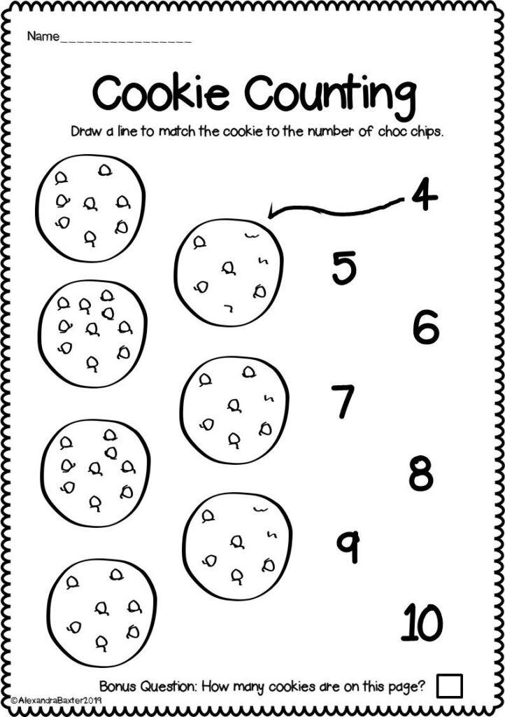 Counting To Worksheets For Kindergarten Distance Learning