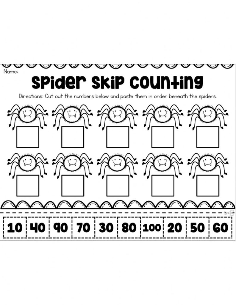 Counting10's Halloween Sheet Worksheet