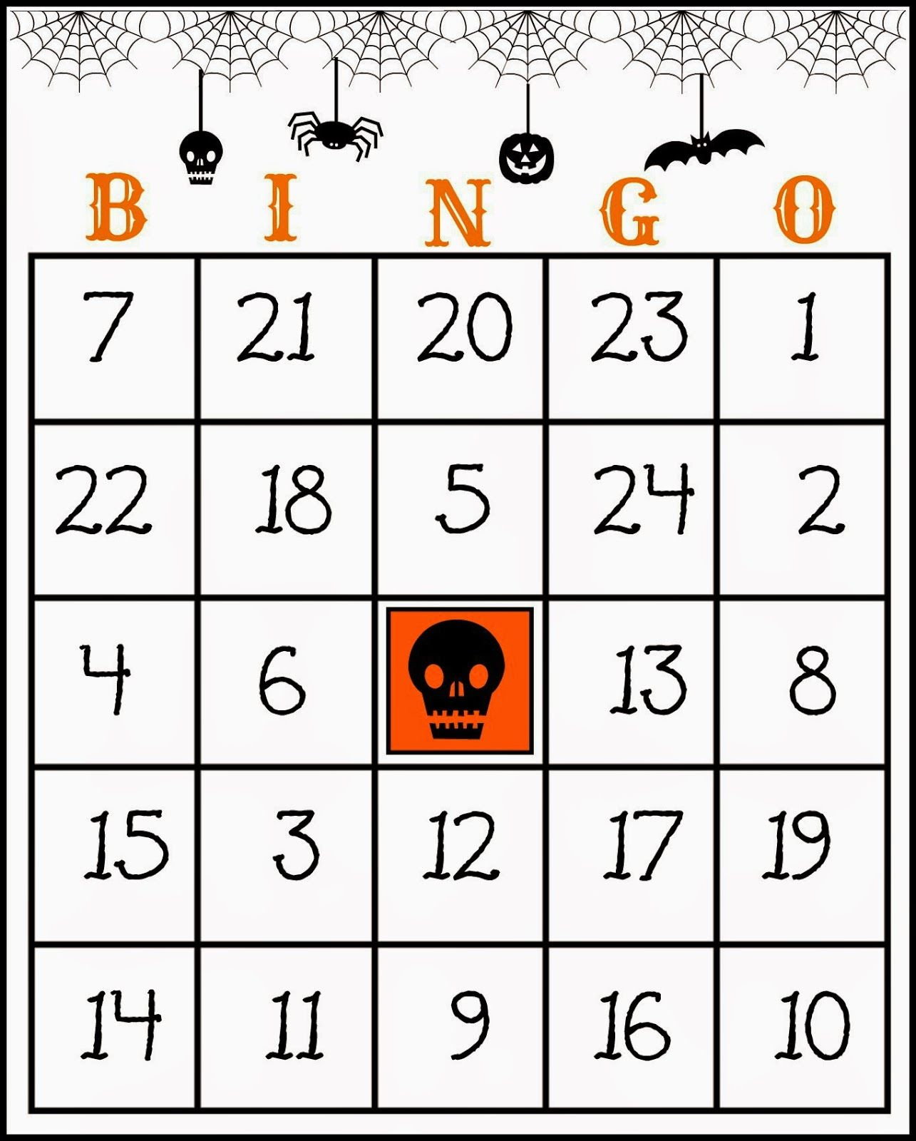 Crafty In Crosby: Free Printable Halloween Bingo Game