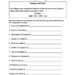 Creating Analogy Worksheets | Analogy, Worksheets, Definitions