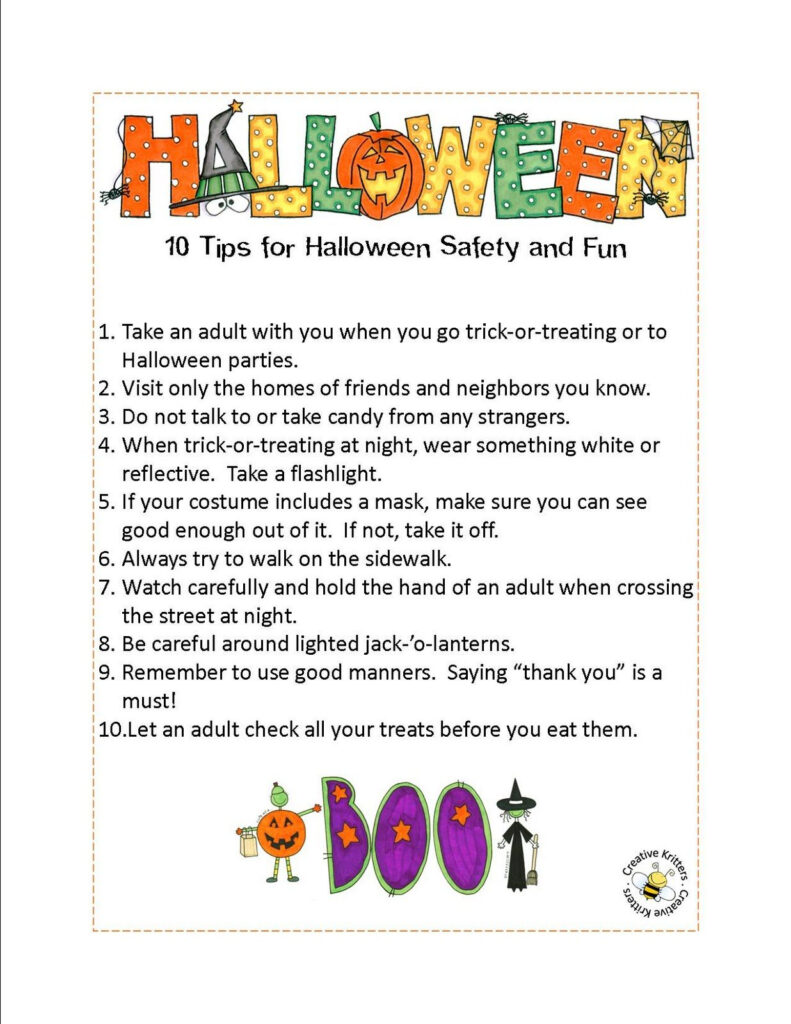 Creative Kritters | Halloween Safety, Halloween Safety Tips