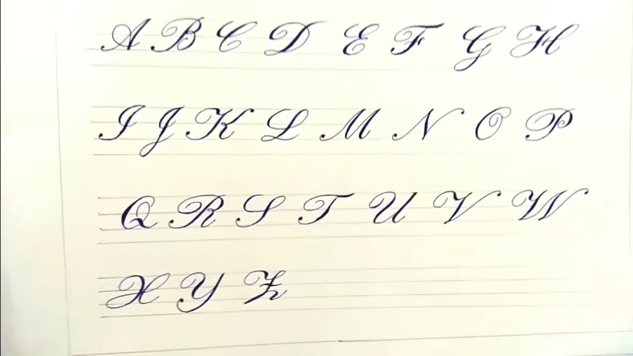 Cursive Capital Letters