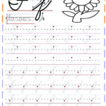 Cursive Handwriting Tracing Worksheets For Practice Letter F