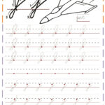 Cursive Handwriting Tracing Worksheets Letter J For Jet