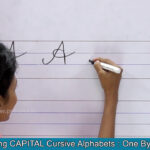Cursive Writing For Children | Writing Capital Cursive Letters | Cursive  Handwriting Practice
