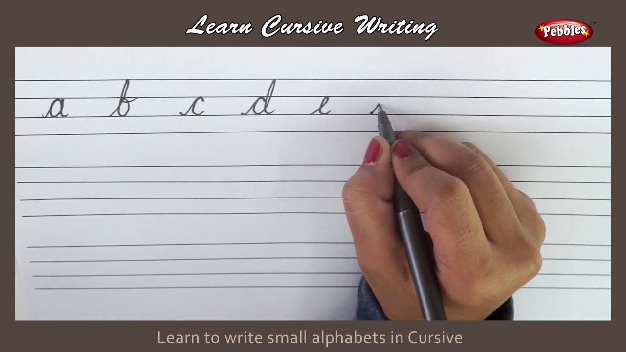 Cursive Writing | Writing Small Alphabets In Cursive | Alphabets In Cursive  Letters