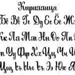 Cyrillic Alphabet On The Basis Of Handwriting Calligraphy, Modern..