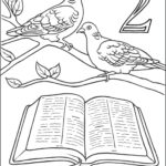 Days Of Christmas Coloring Thecatholickid 2Nd Turtle Doves