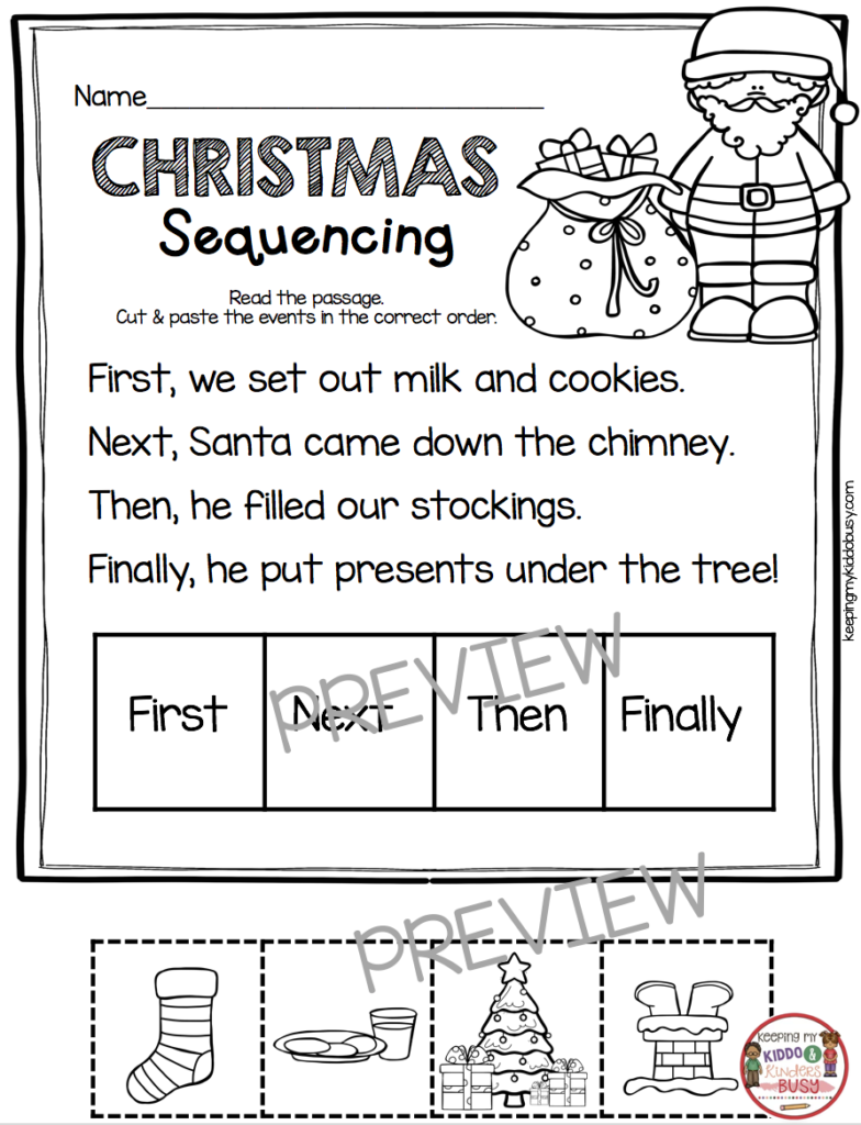 December Math And Literacy Pack   Freebies! — Keeping My