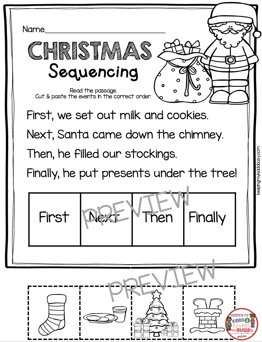 December Math And Literacy Pack - Freebies! — Keeping My