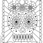 Dia De Los Muertos Coloring Sheet | Skull Coloring Pages