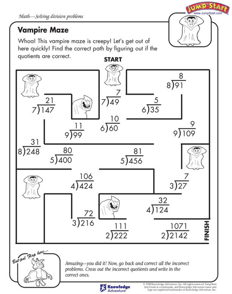 Divide Your Way Out Of This Maze For The Vampire Is Trailing