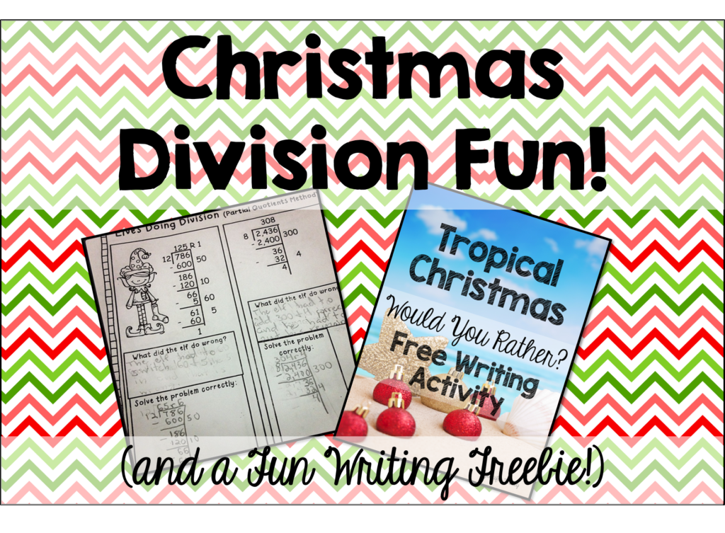 Division Fun And A Tropical Christmas Freebie   Teaching