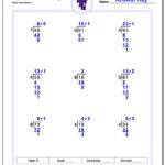 Division With Remainders Worksheets Hard Two Digit V1 Math