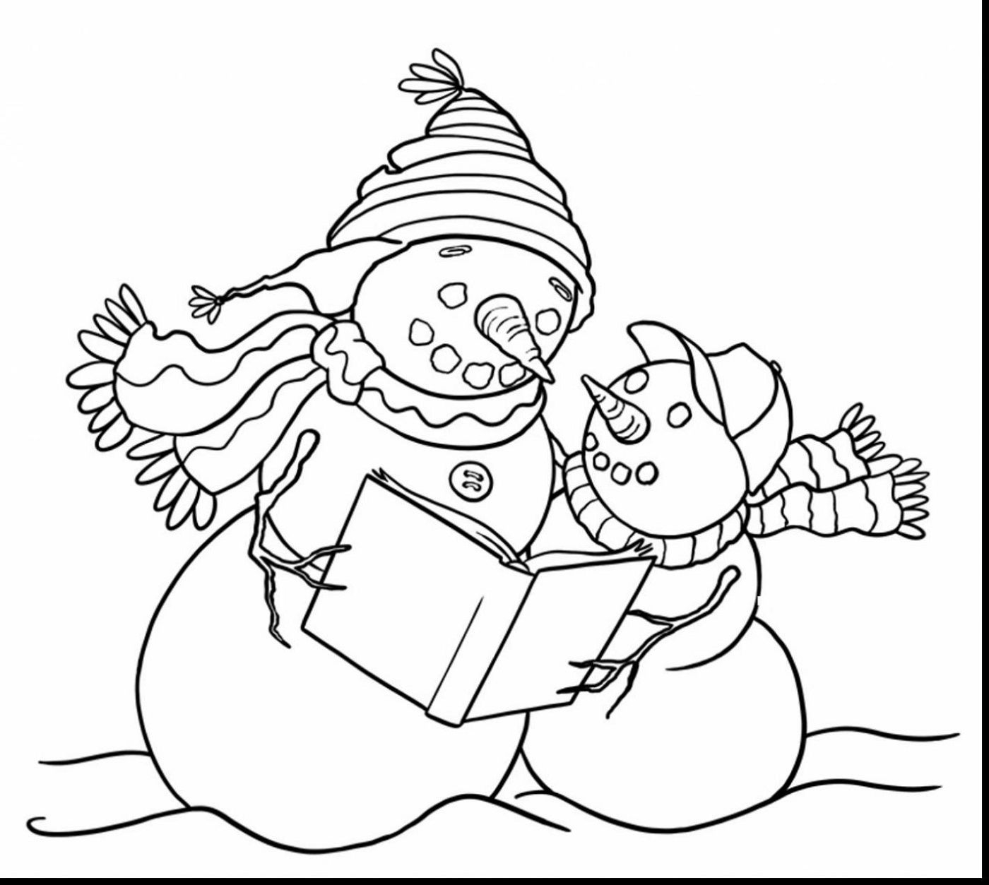 Dltk Crafts Snowman Coloring Printable | K5 Worksheets