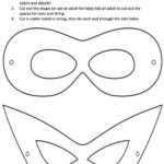 Download This Template To Design Your Own Superhero Mask