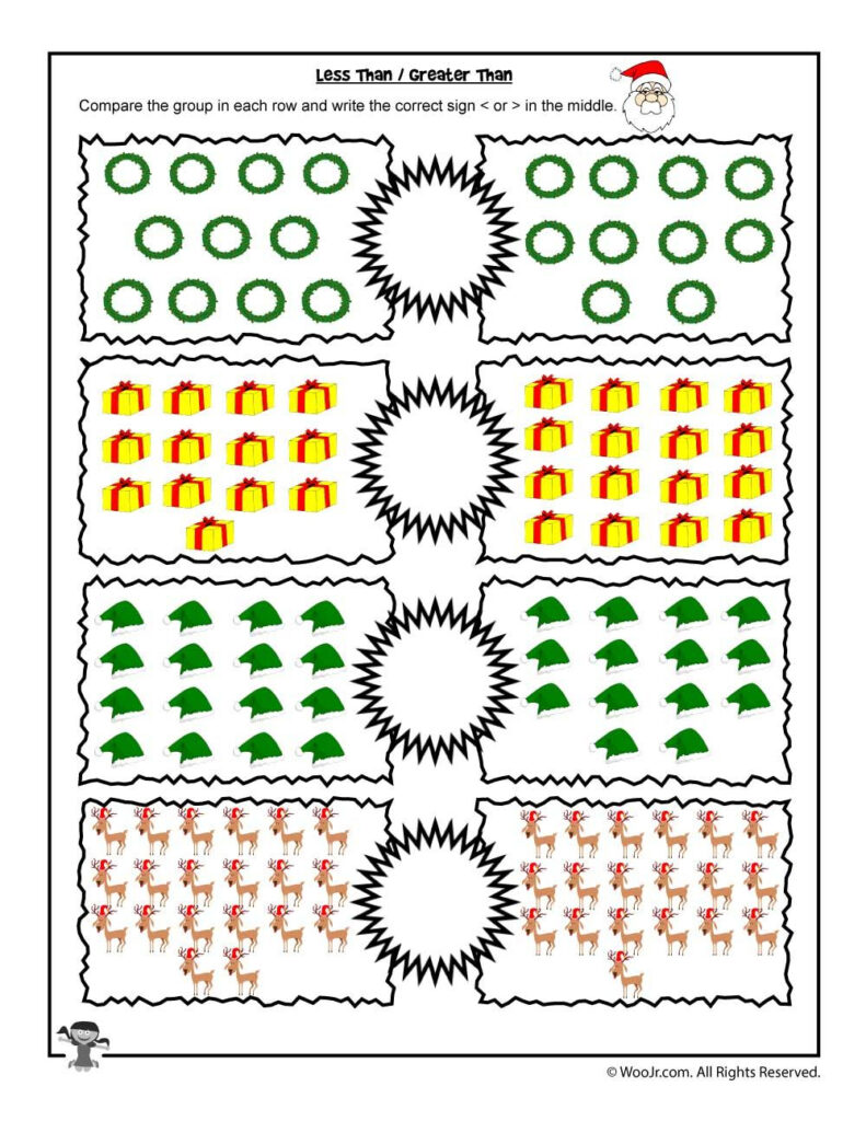 Easy 1   20 Greater Than, Less Than Worksheet | Woo! Jr