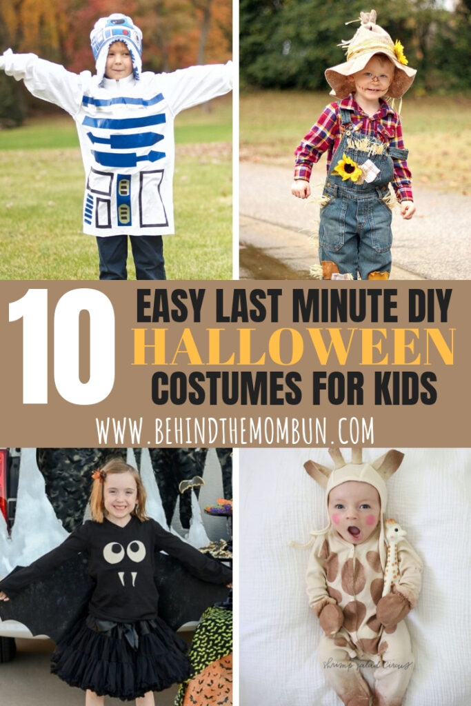 Easy Diy Halloween Costume Ideas For Kids   Behind The Mom Bun