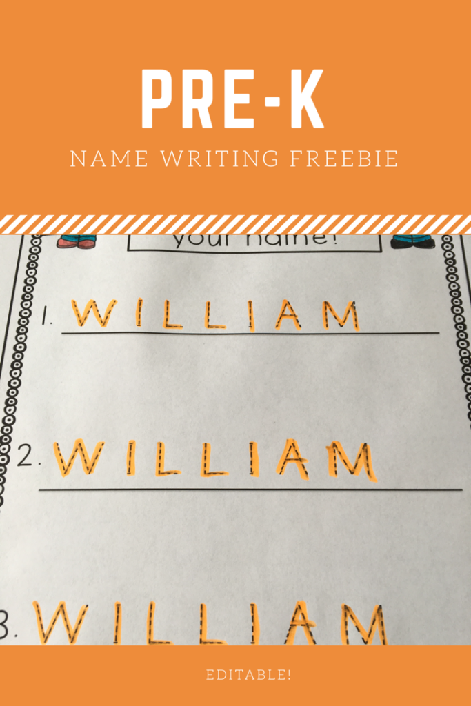 Editable Name Tracing Practice Freebie | Name Writing Pertaining To Name Tracing Freebie