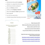 Elf The Movie   English Esl Worksheets For Distance Learning