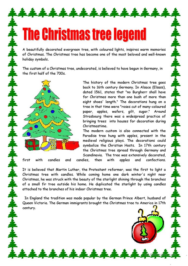 English Esl Christmas Tree Worksheets - Most Downloaded (28