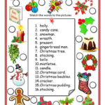 English Esl Christmas Vocabulary Worksheets   Most