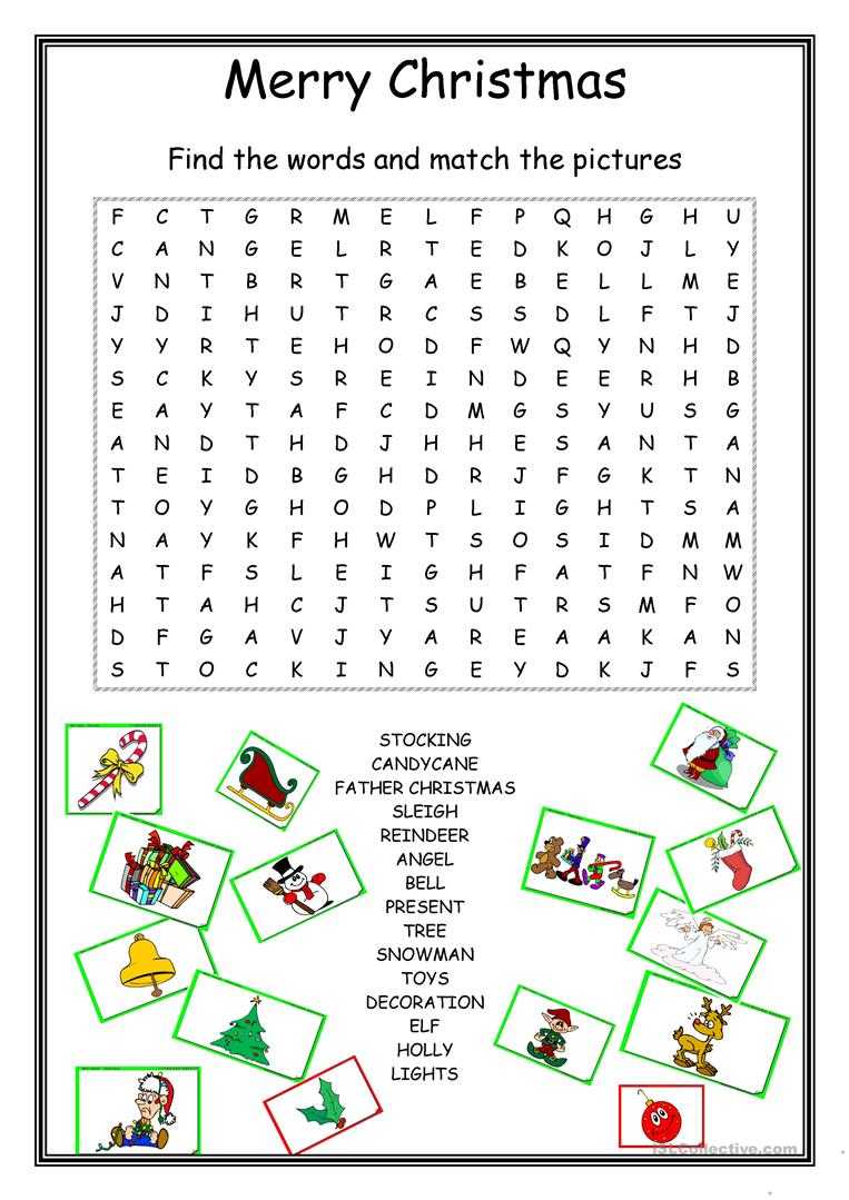 English Esl Christmas Worksheets - Most Downloaded (1002